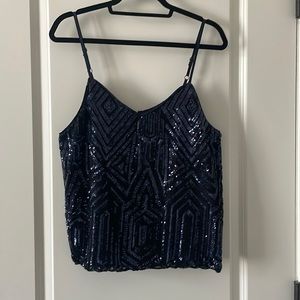 Forever 21 sequin open back top